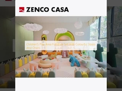 Đồ nội thất sân chơi trẻ em với ghế và ghế đầy màu sắc