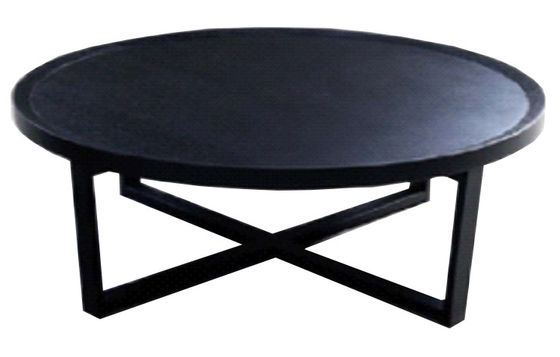 Bàn cà phê phong cách hiện đại đương đại màu đen 1000 * 600 * 450mm