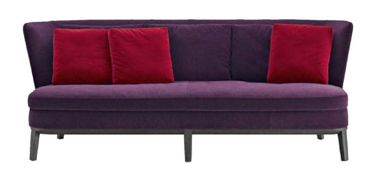 Ghế dài 3 chỗ Stain Proof Ghế dài Red Velvet Phòng khách ISO9001