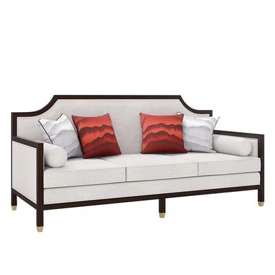 Sofa bọc tùy chỉnh công thái học Nội thất kiểu Trung Quốc mới 225 * 84 * 95cm