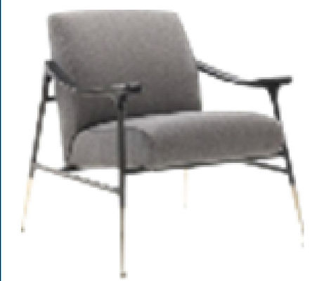Chống mài mòn Nội thất phong cách Trung Quốc mới Ghế bọc vải màu xám 618 * 785 * 860mm