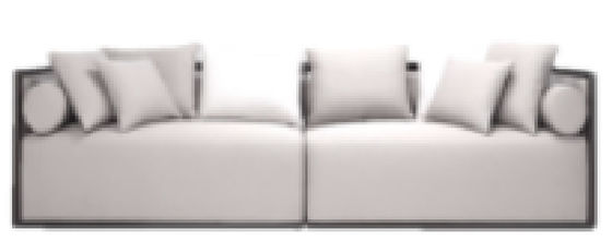 Comfy Sectional Couch Sofa 2 chỗ thoải mái Nội thất sảnh khách sạn ODM Chống bụi