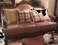 Sofa da ODM OEM Nội thất phong cách châu Âu Chống mài mòn