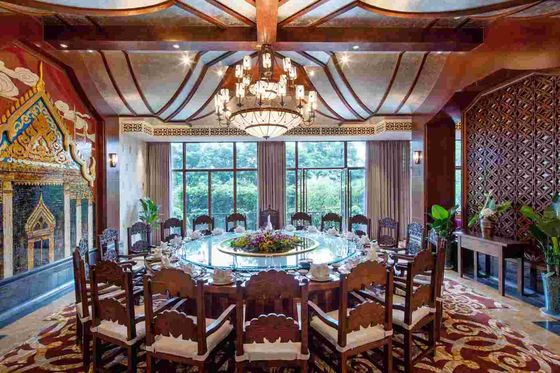Nội thất Gleville Đông Nam Á Resort Bộ phòng ăn bằng gỗ tùy chỉnh