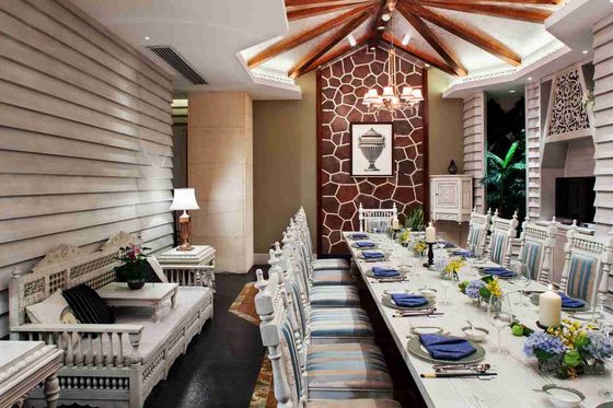 Nội thất Gleville Đông Nam Á Resort Bộ phòng ăn bằng gỗ tùy chỉnh