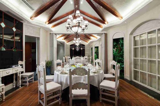 Nội thất Gleville Đông Nam Á Resort Bộ phòng ăn bằng gỗ tùy chỉnh