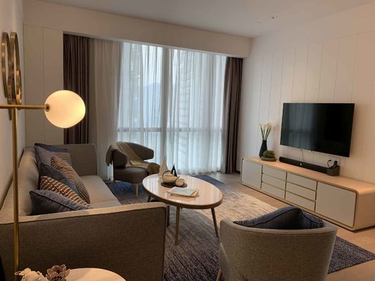 Bộ đồ nội thất bằng gỗ đặc ASCOTT Bộ phòng khách cho căn hộ ODM