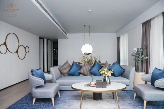 Bộ đồ nội thất bằng gỗ đặc ASCOTT Bộ phòng khách cho căn hộ ODM