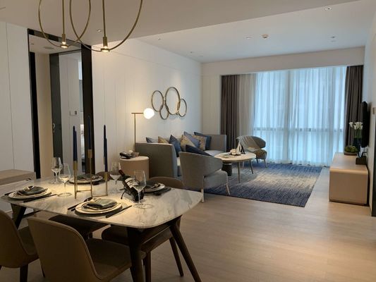 Bộ đồ nội thất bằng gỗ đặc ASCOTT Bộ phòng khách cho căn hộ ODM
