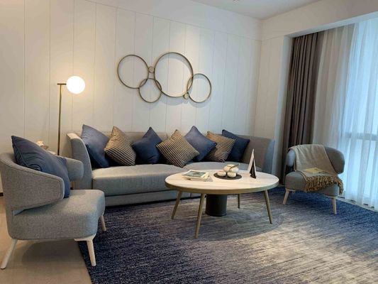 Bộ đồ nội thất bằng gỗ đặc ASCOTT Bộ phòng khách cho căn hộ ODM