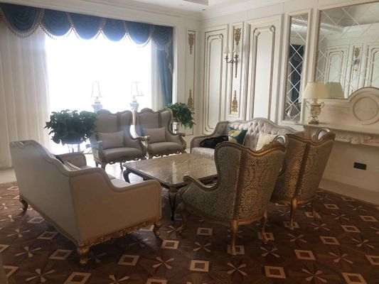 Khách sạn 5 sao Khách sạn quốc tế Bộ bàn ăn tùy chỉnh Bộ ghế sofa tùy chỉnh chống thấm nước