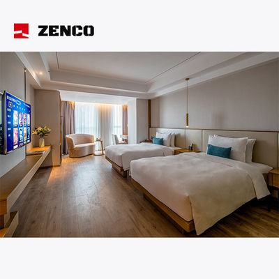 Bộ đồ nội thất phòng ngủ khách sạn theo phong cách hiện đại, kích thước 1500 * 2000 * 300mm
