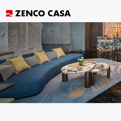 Gỗ gỗ dán nội thất phòng khách sạn với ghế sofa và bàn cà phê