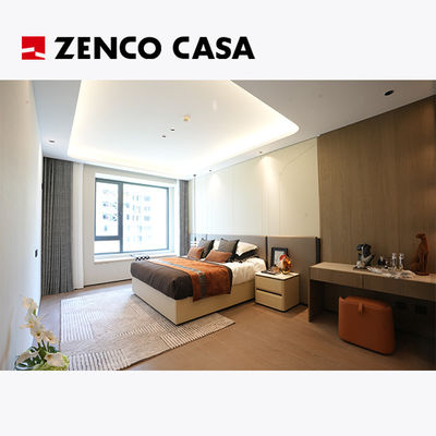 Thiết bị nội thất phòng ngủ căn hộ kiểu sang trọng nhẹ bao gồm giường king size thoải mái