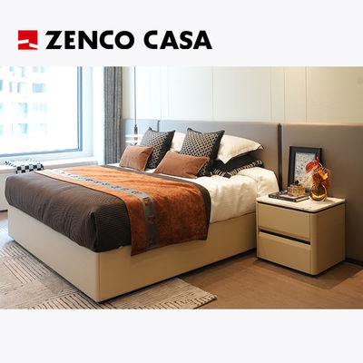 Thiết bị nội thất phòng ngủ căn hộ kiểu sang trọng nhẹ bao gồm giường king size thoải mái