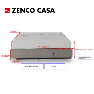 Đồ nội thất phòng ngủ khách sạn Custom Sets For Business People With Bed Box 1830*2030*300mm