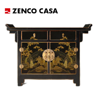 Kế hoạch tùy chỉnh đồ nội thất sảnh khách sạn theo phong cách Trung Quốc, bao gồm tủ thấp và bàn vuông